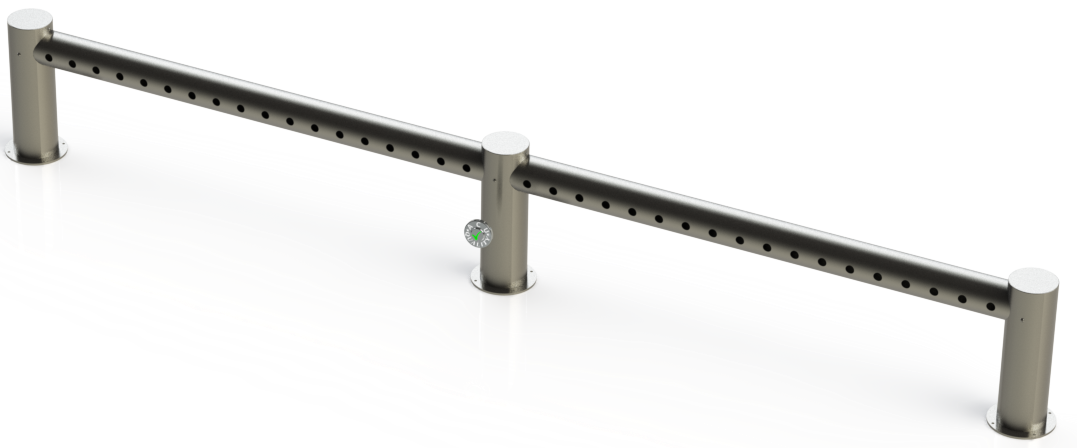4x5 Metro "M" Pass Through Draft Beer Tower 36 Faucet Holes | 121" Long | Stainless Steel #4