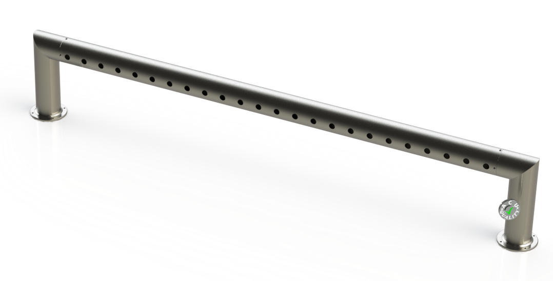 Modular Draft Beer Pass Thru Tower | 24 Faucet Holes | 83" Long | S/S # 4