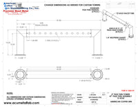 Thumbnail for Modular Draft Beer Pass Thru Tower | 12 Faucet Holes | 47