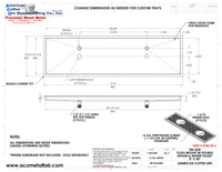Thumbnail for Flush Mount w/ Double Drain and Double Rinser Holes 8
