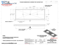 Thumbnail for Flush Mount w/ Center Drain and Double Rinser Holes 8
