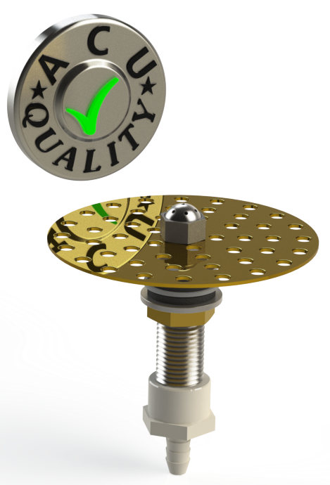 Brass Glass Rinser for Draft Beer Drip Trays