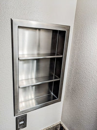 Thumbnail for Recessed Medicine Cabinet in Stainless Steel | 14
