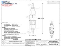 Thumbnail for FloJet In-Line Water Pressure Regulator - ACU Precision Sheet Metal