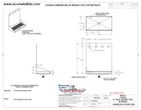 Thumbnail for Wall Mount Drip Tray with Drain | 6-3/8