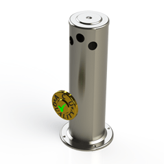 Draft Arm 4" X 13.5" Tall | Draft Beer Tower Column Tower | S/S # 4 - ACU Precision Sheet Metal