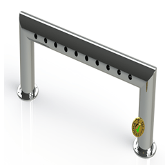 Draft Beer Pass Thru Tower | 10 Faucet Holes (39" Long) | S/S # 8 - ACU Precision Sheet Metal