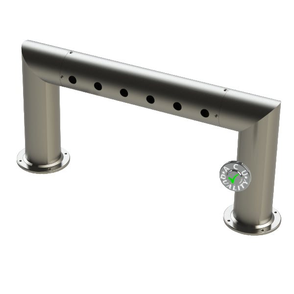 Modular Draft Beer Pass Thru Tower | 6 Faucet Holes | 29" Long | S/S # 4