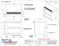 Thumbnail for Drain Top Stainless Steel Restaurant Table | 30