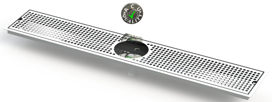 Flush Mount with Rinser Hole 6" X 36" Drip Tray | Recessed | S/S #8