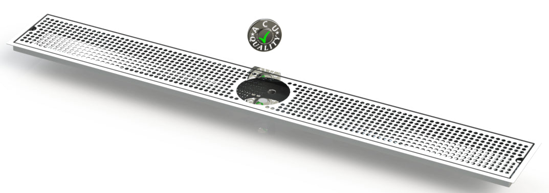 Flush Mount with Rinser Hole 6" X 48" Drip Tray | Recessed | S/S #8