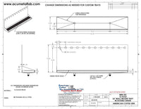 Thumbnail for Wall Mount Drip Tray with Double Drain | 6-3/8