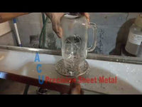 Polished Glass Rinser for Draft Beer Drip Trays