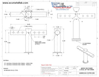 Thumbnail for Metro Tee Draft Beer Tower | 6 Faucet Holes | Stainless Steel # 4