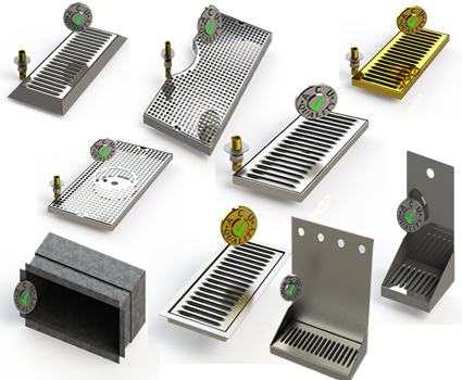 The Styles of Draft Beer Drip Trays