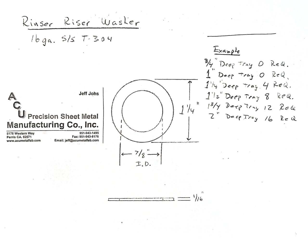 Glass Rinser Riser Washer