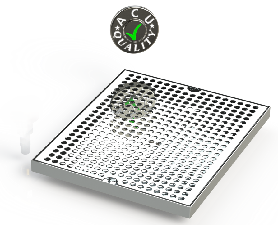 10" X 12" Surface Mount Drip Tray | No Drain | S/S#8