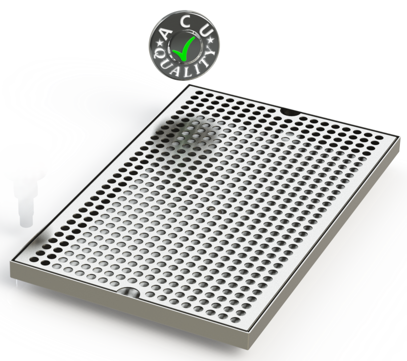 10" X 16" Surface Mount Drip Tray | No Drain | S/S#4