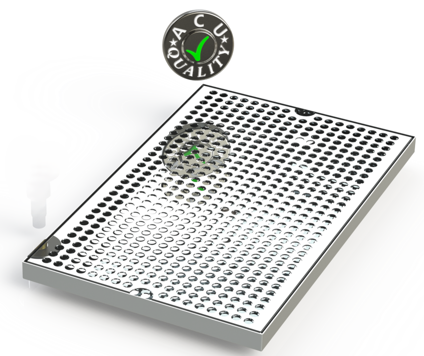10" X 16" Surface Mount Drip Tray | No Drain | S/S#8