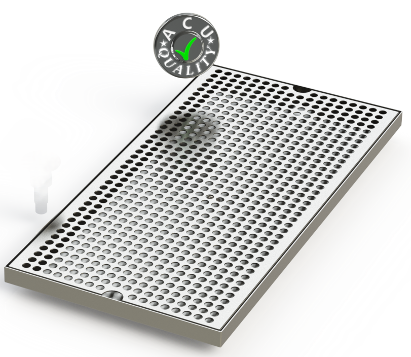 10" X 18" Surface Mount Drip Tray | No Drain | S/S#4