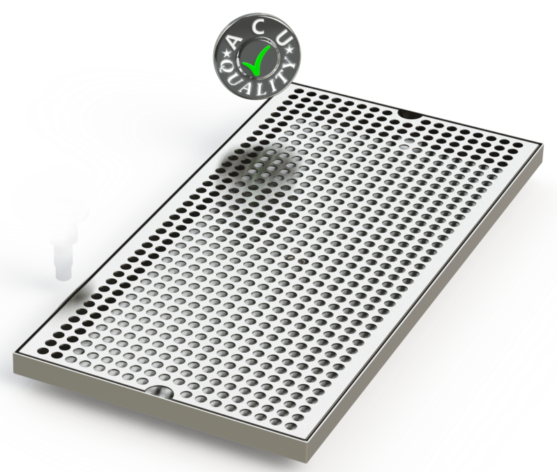 10" X 20" Surface Mount Drip Tray | No Drain | S/S#4