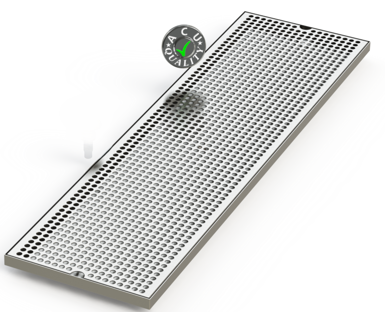 10" X 36" Surface Mount Drip Tray | No Drain | S/S#4