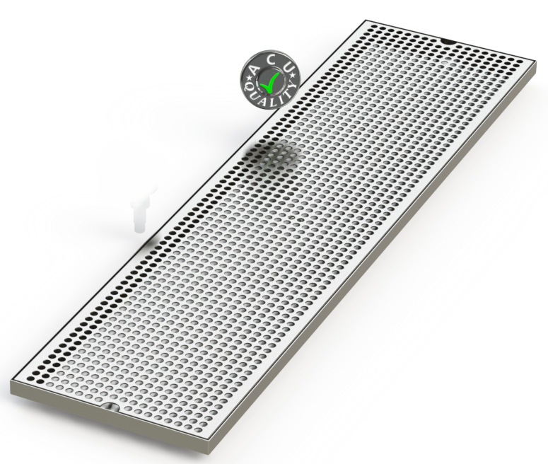10" X 39" Surface Mount Drip Tray | No Drain | S/S#4