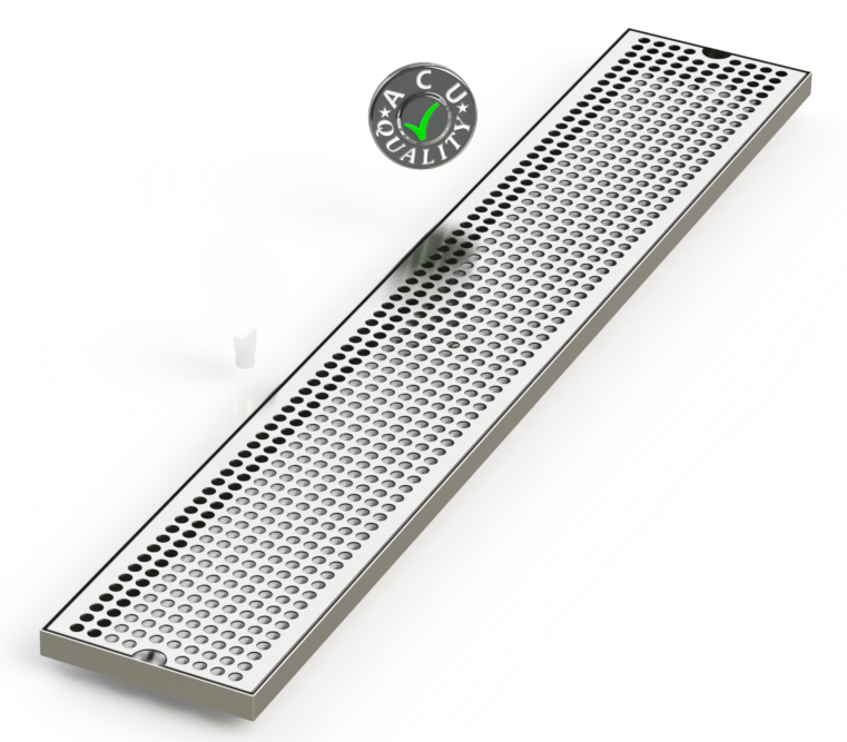 6" X 36" Surface Mount Drip Tray | No Drain | S/S#4