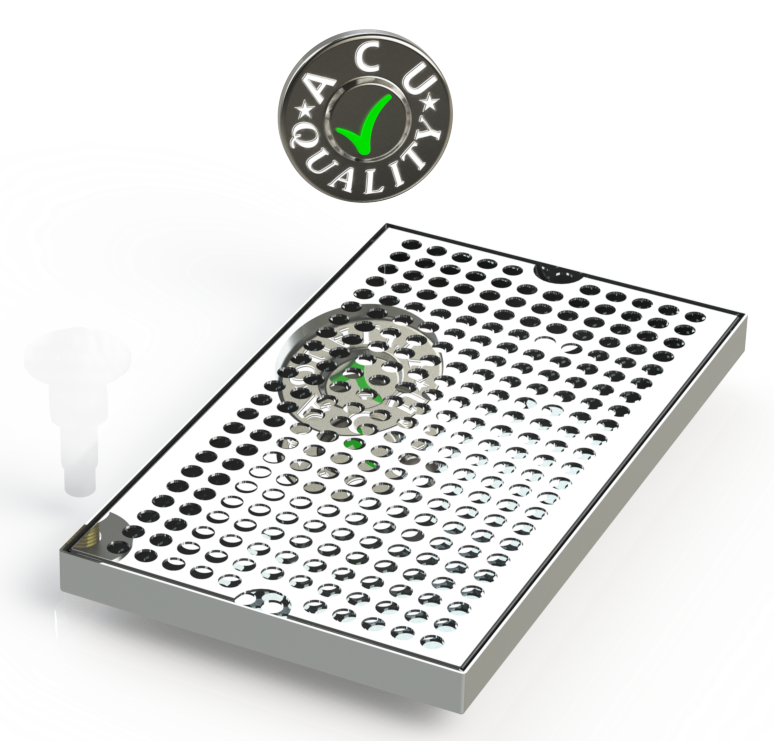 7" X 12" Surface Mount Drip Tray | No Drain | S/S#8