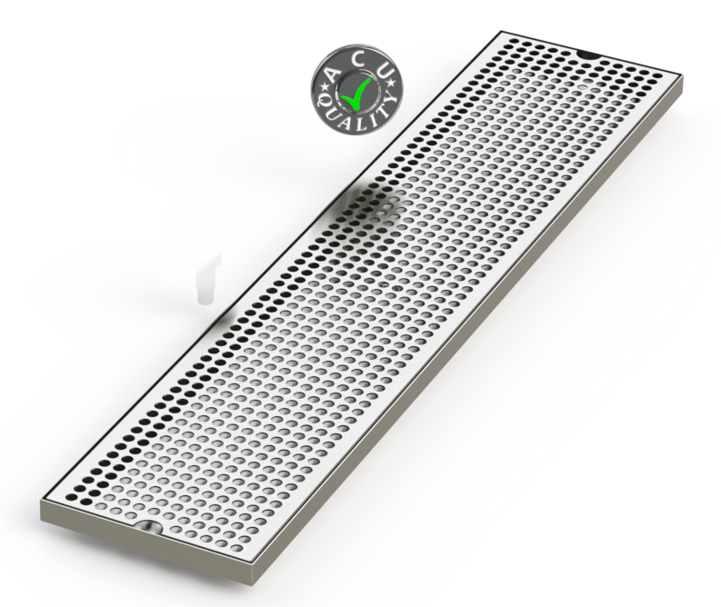 7" X 33" Surface Mount Drip Tray | No Drain | S/S#4