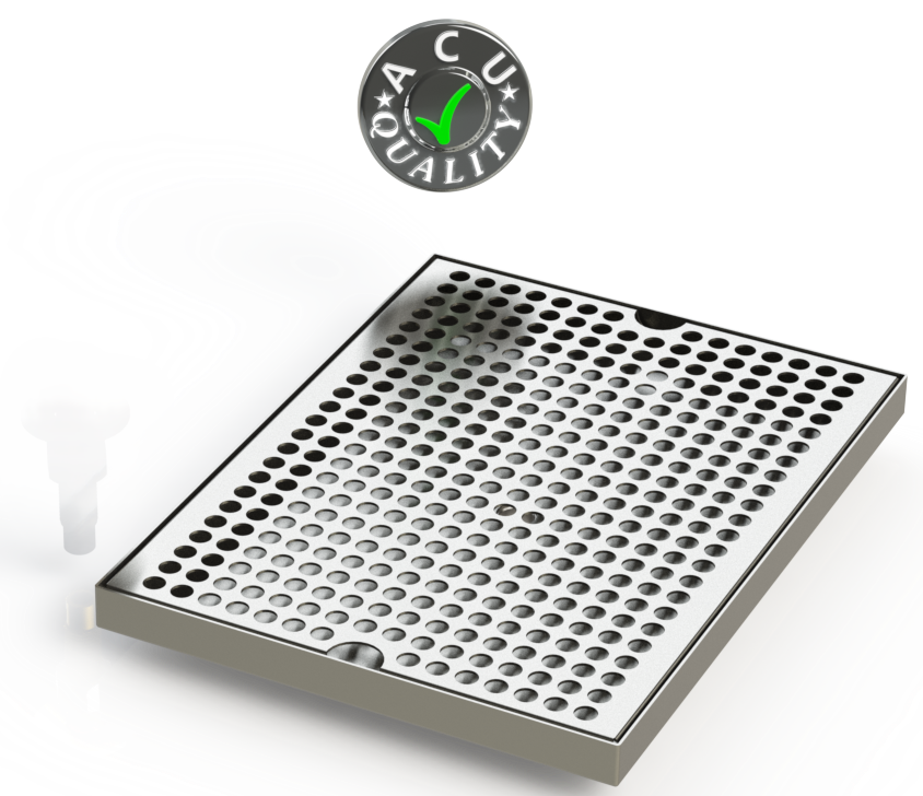 9" X 12" Surface Mount Drip Tray | No Drain | S/S#4