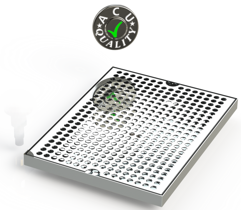 9" X 12" Surface Mount Drip Tray | No Drain | S/S#8