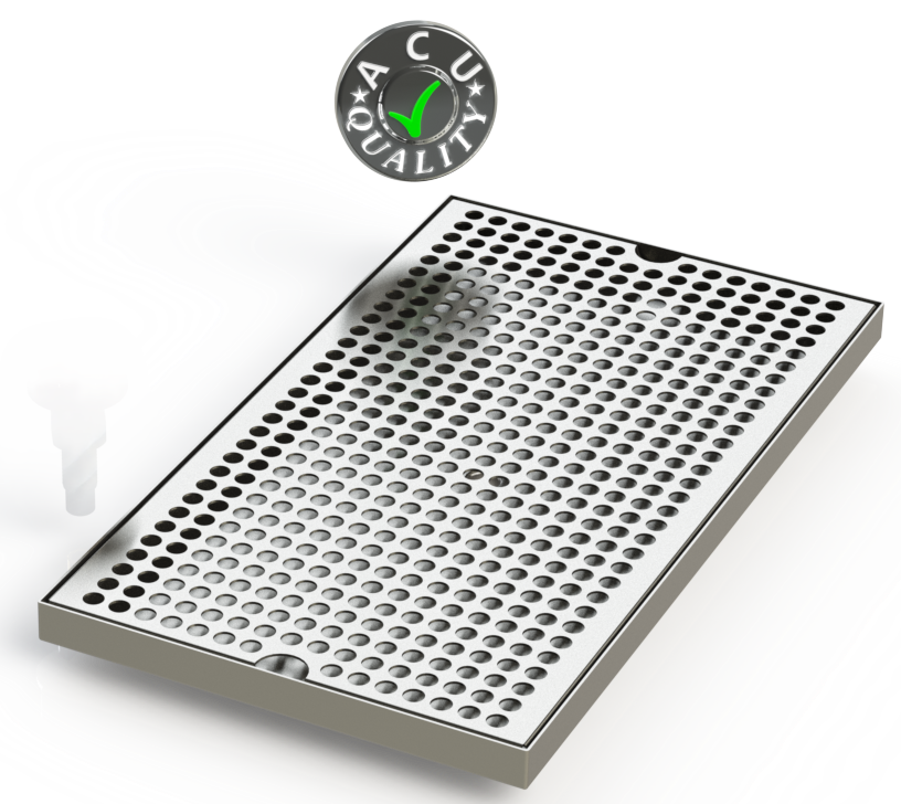 9" X 16" Surface Mount Drip Tray | No Drain | S/S#4