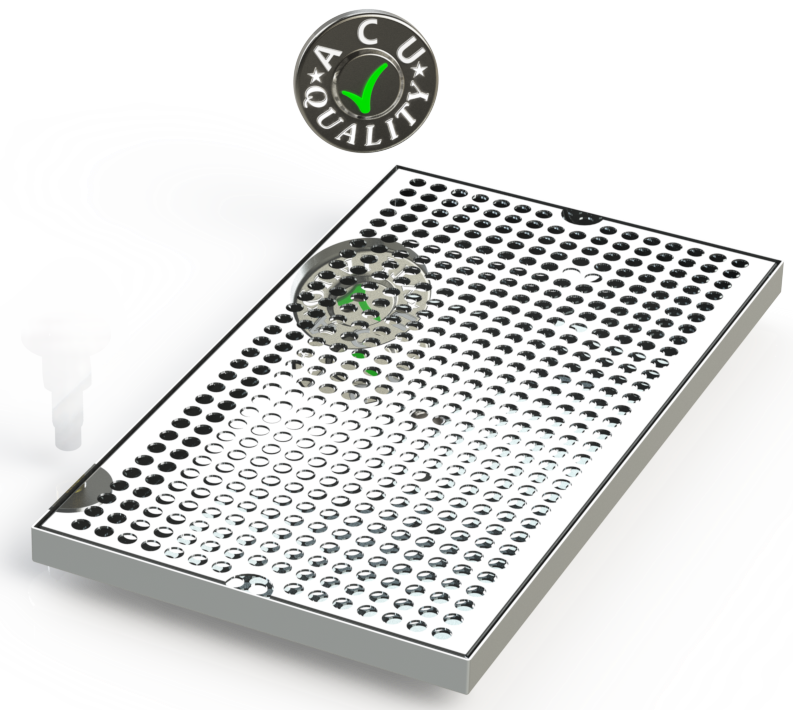 9" X 16" Surface Mount Drip Tray | No Drain | S/S#8