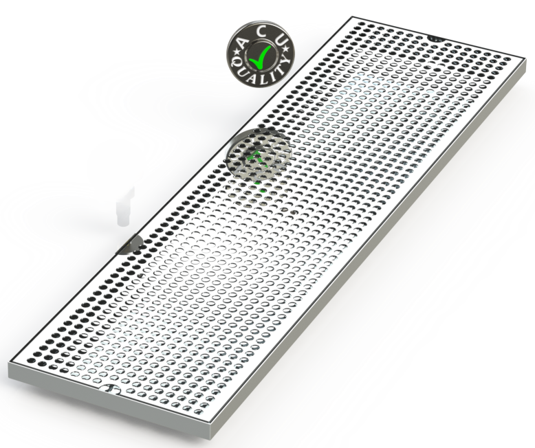 9" X 33" Surface Mount Drip Tray |No Drain | S/S#8