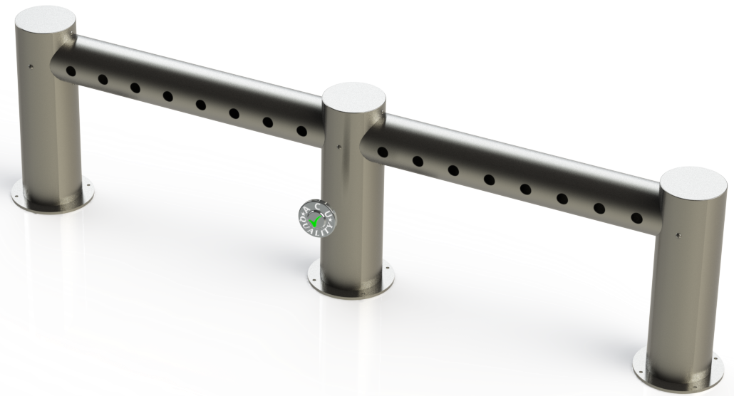 Metro "M" Pass Through Draft Beer Tower 16 Faucet Holes | 61" Long | Stainless Steel #4