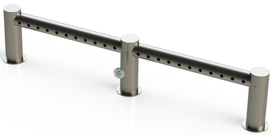 4x5 Metro "M" Pass Through Draft Beer Tower 22 Faucet Holes | 79" Long | Stainless Steel #4