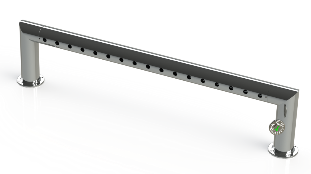 Draft Beer Pass Thru Tower | 17 Faucet Holes (57" Long) | S/S # 8