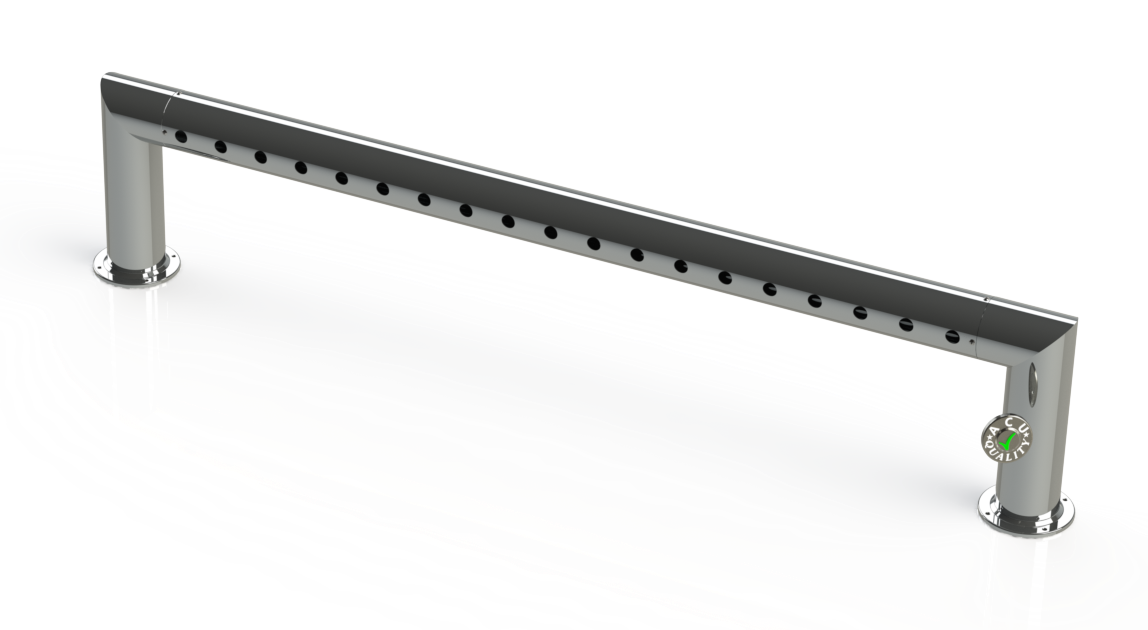 Draft Beer Pass Thru Tower | 19 Faucet Holes (68" Long) | S/S # 8