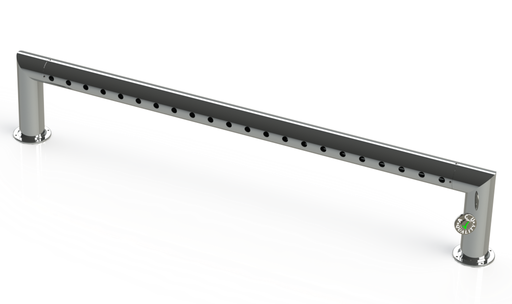 Draft Beer Pass Thru Tower | 22 Faucet Holes (77" Long) | S/S # 8