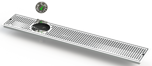 Flush Mount w/ Left Drain and Rinser Hole 6" X 36" X ¾" Drip Tray | Recessed | S/S # 8