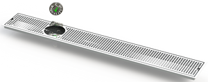 Flush Mount w/ Left Drain and Rinser Hole 6" X 45" X ¾" Drip Tray | Recessed | S/S # 8