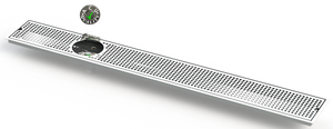 Flush Mount w/ Left Drain and Rinser Hole 6" X 48" X ¾" Drip Tray | Recessed | S/S # 8