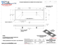 Thumbnail for Flush Mount w/ Double Drain and Double Rinser Holes 8