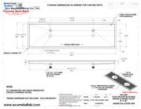 Thumbnail for Flush Mount w/ Double Drain and Double Rinser Holes 8