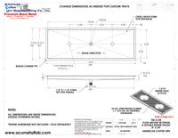 Thumbnail for Flush Mount w/ Center Drain and Double Rinser Holes 8