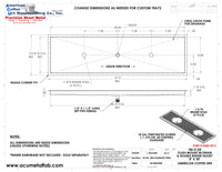 Thumbnail for Flush Mount w/ Center Drain and Double Rinser Holes 8