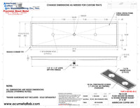 Thumbnail for Flush Mount w/ Center Drain and Double Rinser Holes 8