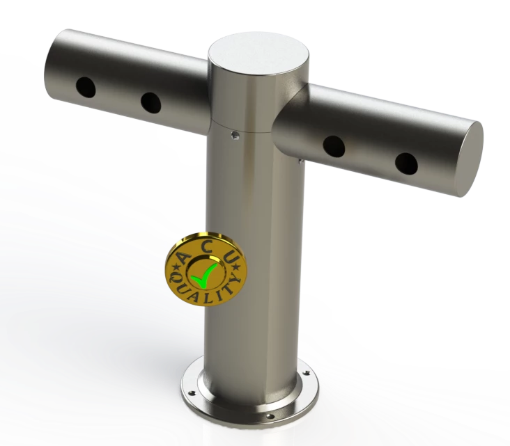 Metro Tee Draft Beer Tower | 4 Faucet Holes | Stainless Steel #4