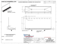 Thumbnail for Wall Mount Drip Tray with Double Drains | 6-3/8